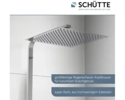 Duschsäule inkl. Thermostat Schütte Ocean chrom weiß