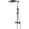 Duschsäule inkl. Thermostat Schulte Classic eckig Black Style D9641 68