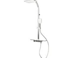 Duschsäule inkl. Thermostat Schulte Square White Style EP9635104 02
