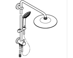 Duschsäule inkl. Umsteller GROHE Euphoria System 260 chrom 27421002