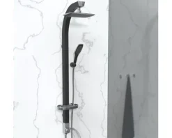 Duschsäule inkl. Umsteller Schütte schwarz