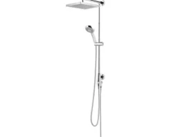 Duschsäule inkl. Umsteller Schulte Classic eckig chrom D9631 02