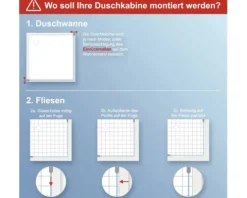 Duschtür mit Seitenwand mit Drehtür SCHULTE TouraPlus ExpressPlus 80 x 80 cm Profil chrom Klarglas schmutzabweisende Glasbeschichtung Türanschlag links Seitenwandanschlag rechts