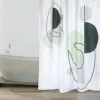 Duschvorhang MSV MINIMALIST STYLE 180 x 200 cm weiß
