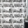 Duschvorhang Places schwarz/weiß 180 x 200 cm