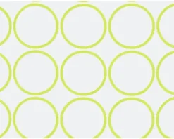 Duschvorhang spirella Ando Kiwi 180 x 200 cm
