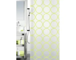Duschvorhang spirella Ando Kiwi 180 x 200 cm