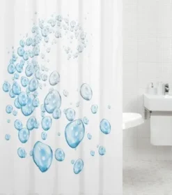 Duschvorhang Wasserblasen 180 x 200 cm