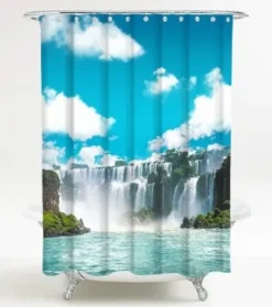 Duschvorhang Wasserfall 180 x 200 cm
