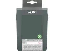 Duschvorhang MSV ROMANA 180 x 180 cm dunkelgrün 149577