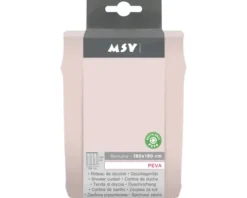 Duschvorhang MSV ROMANA 180 x 180 cm rosa 149583