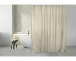 Duschvorhang MSV Textil 180 x 200 cm beige 149556