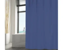 Duschvorhang MSV Textil 180 x 200 cm blau