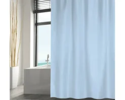 Duschvorhang MSV Textil 180 x 200 cm himmelblau 149224