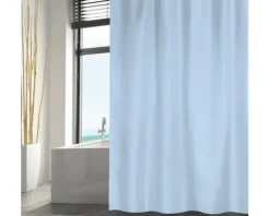 Duschvorhang MSV Textil 120 x 200 cm light blue