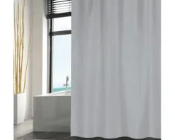 Duschvorhang MSV Textil 120 x 200 cm lightgrey