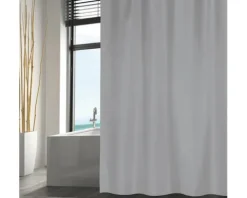 Duschvorhang MSV Textil 120 x 200 cm lightgrey