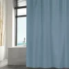 Duschvorhang MSV Textil 120 x 200 cm navy blue