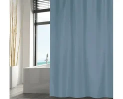 Duschvorhang MSV Textil 120 x 200 cm navy blue