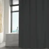 Duschvorhang MSV Textil 180 x 200 cm schwarz