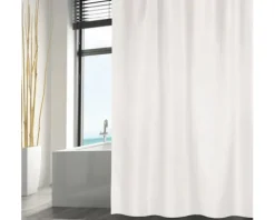 Duschvorhang MSV Textil 240 x 200 cm weiß