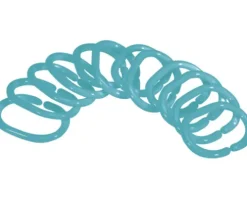 Duschvorhangring Spirella C-Minor 12er Pack Türkis