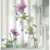 Duschvorhang spirella Anemone Pink 180 x 200 cm