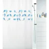 Duschvorhang spirella Birdy Blue 180 x 200 cm