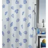 Duschvorhang spirella Concha Marine Textil 180 x 200 cm