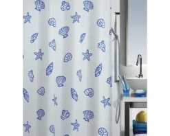 Duschvorhang spirella Concha Marine Textil 180 x 200 cm