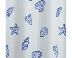 Duschvorhang spirella Concha Marine Textil 180 x 200 cm