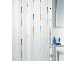 Duschvorhang spirella Dario multicolor Textil 180 x 200 cm