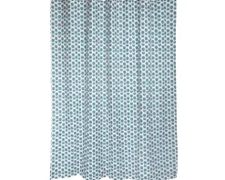 Duschvorhang spirella Deep Forrest Textil 180 x 200 cm weiß/blau/grün
