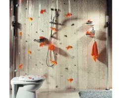 Duschvorhang spirella Goldfish 180 x 200 cm