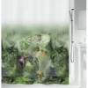 Duschvorhang spirella JUNGLE Textil 180 x 200 cm grün 10.20157
