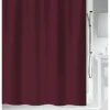 Duschvorhang spirella Primo bordeaux 180 x 200 cm