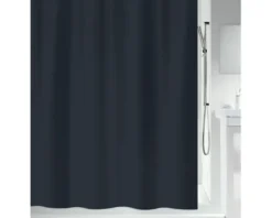 Duschvorhang spirella Primo 180 x 200 cm schwarz
