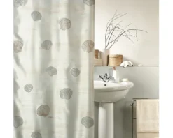 Duschvorhang spirella Scott champagner Textil 180 x 200 cm
