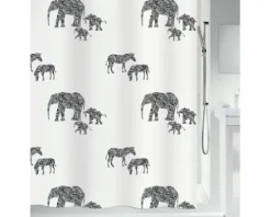 Duschvorhang spirella Serengeti Textil 180 x 200 cm