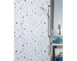 Duschvorhang spirella Waterdrop 180 x 200 cm