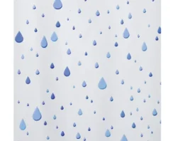 Duschvorhang spirella Waterdrop 180 x 200 cm