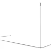 Duschvorhangstange Burschberg U-Form inkl. Deckenstütze Ø 10 mm 65 x 150 x 65 cm edelstahl gebürstet matt