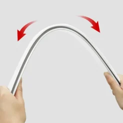 Duschvorhangstange Duschvorhangstange Flexibel 3 x 1 Meter biegsam kann von Hand gebogen