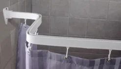 Duschvorhangstange Duschvorhangstange Flexibel 3 x 1 Meter biegsam kann von Hand gebogen