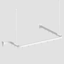 Duschvorhangstange Duschvorhangstange Flexibel 3 x 1 Meter biegsam kann von Hand gebogen