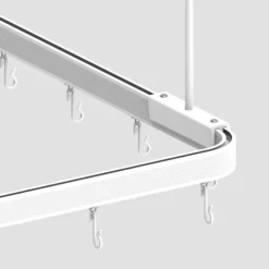 Duschvorhangstange Duschvorhangstange Flexibel 3 x 1 Meter biegsam kann von Hand gebogen