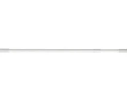 Duschvorhangstange MSV 110 - 200 cm Ø 21 mm weiß glänzend