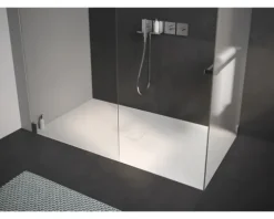 Duschwanne KALDEWEI CONOFLAT Invisible Grip 853-5 90 x 75 x 3,7 cm alpinweiß glänzend vollflächige Antirutschbeschichtung mit extraflachen Wannenträger 466947981001