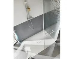 Duschwanne KALDEWEI CONOFLAT Invisible Grip 853-5 90 x 75 x 3,7 cm alpinweiß glänzend vollflächige Antirutschbeschichtung mit extraflachen Wannenträger 466947981001