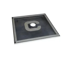 Duschwanne KALDEWEI CONOFLAT Secure Plus 853-5 90 x 75 x 3.7 cm schwarz matt vollflächige Antirutschbeschichtung mit extraflachen Wannenträger 466947982676